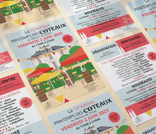 Printemps des Coteaux - Collaboration avec un commerçant.