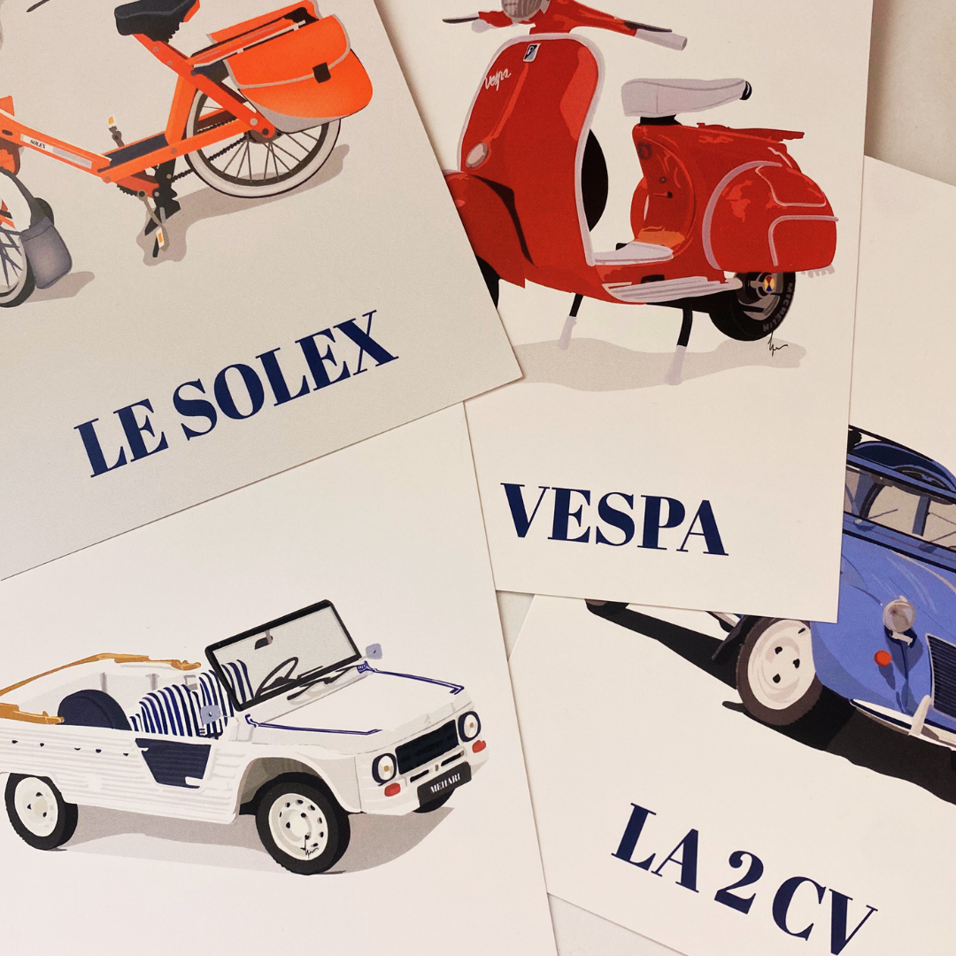 Coffret Carte postale "Véhicule"