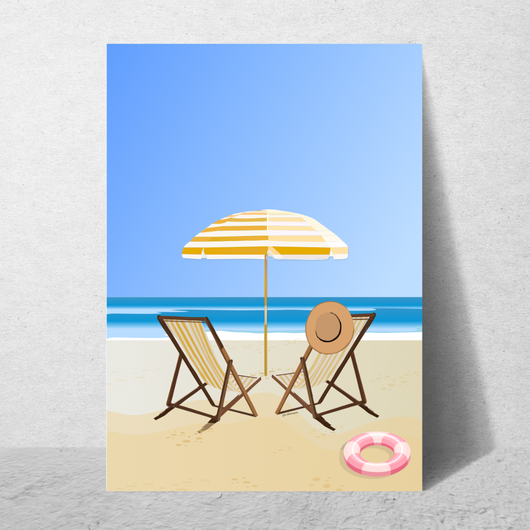 Les transats de plage