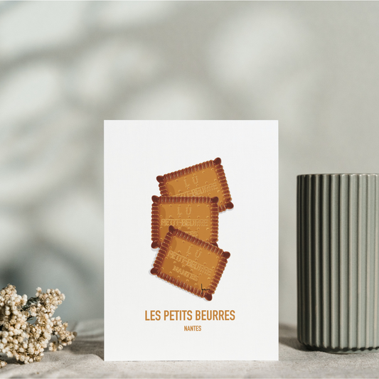 Carte postale Les petits beurre