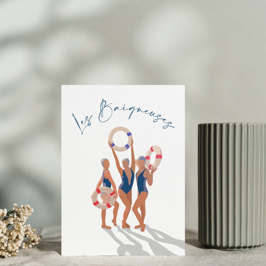 Carte postale Les Baigneuses