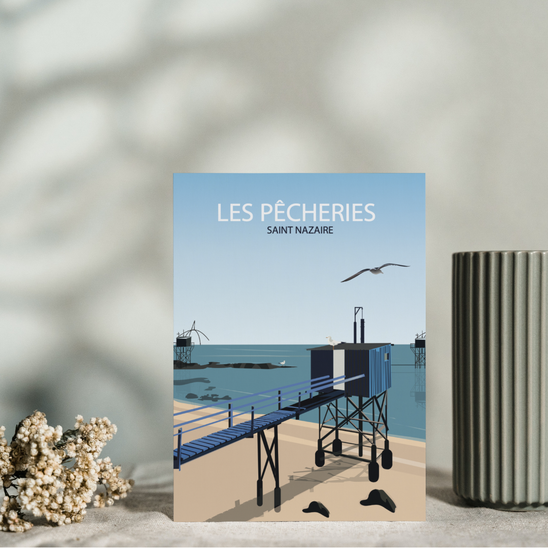 Carte postale Les Pêcherie Saint Nazaire
