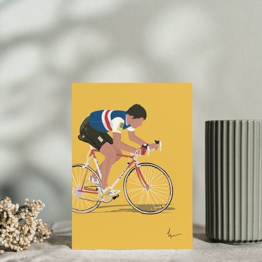 Carte Postale Cycliste