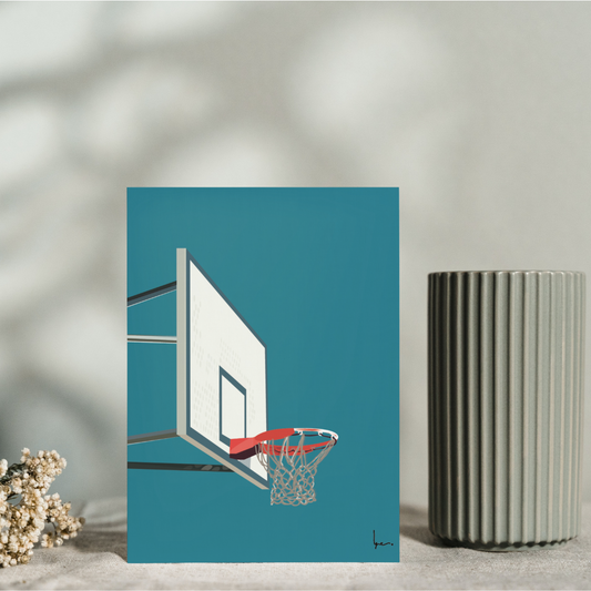 Carte Postale Panier de Basket
