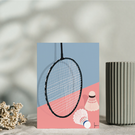 Carte postale Badminton