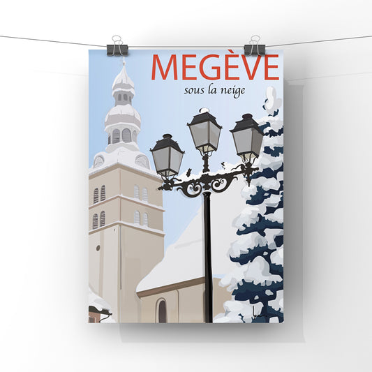 Megève sous la neige